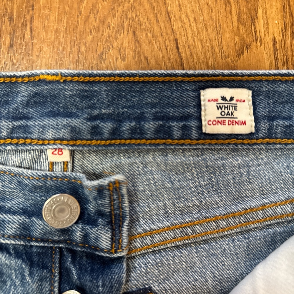Vintage White Oak Cone Denim Cropped Levi’s. 28 - Picture 8 of 13